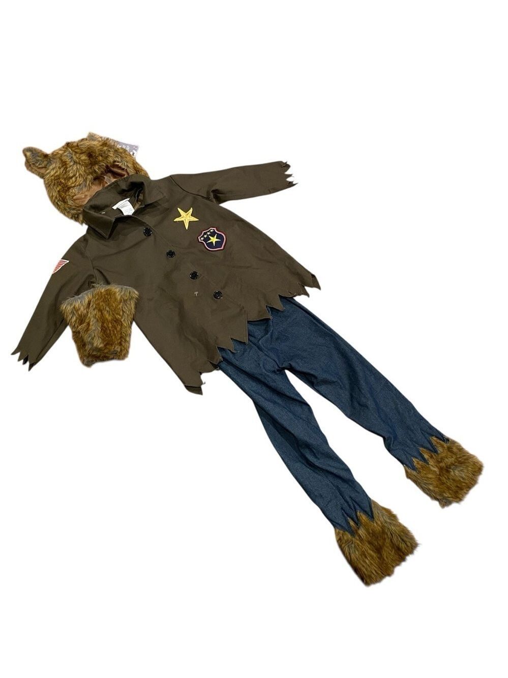 Pottery Barn Kids Halloween Costume Werewolf Outfit Boys Age 3T Set Wolf